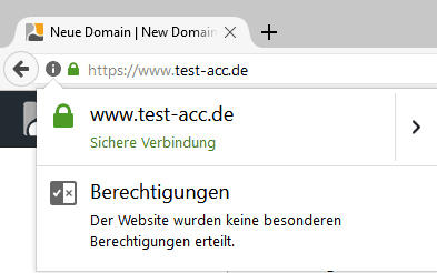 SSL Zertifikat im Browser als sichere Website