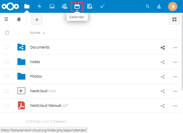 Nextcloud Kalender