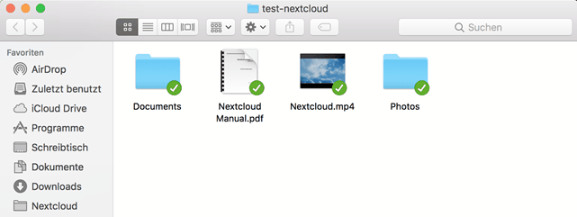 Nextcloud Client - lokaler Synchronisationsordner unter macOS