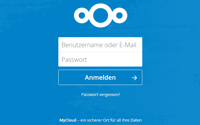 Nextcloud 13 Login