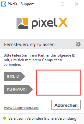 PixelX Teamviewer QuickSupport