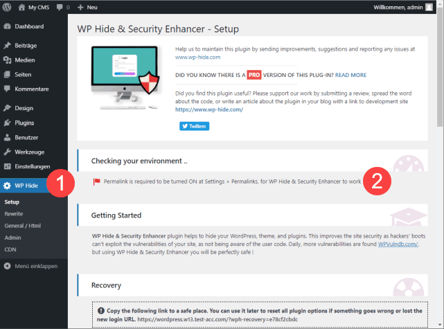 WordPress Plugin WP Hide & Security Enhancer