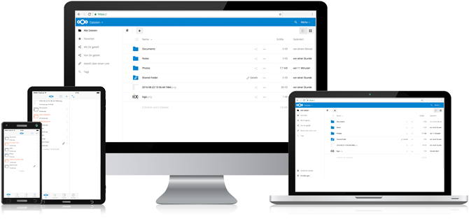 Nextcloud - Smartphone, Tablet, Laptop und PC